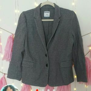 Old Navy Gray Knit Blazer size L
